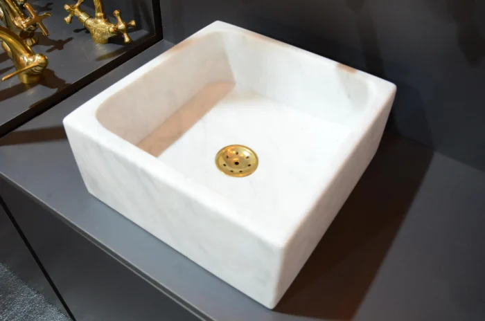 Exotic White Marble Sink